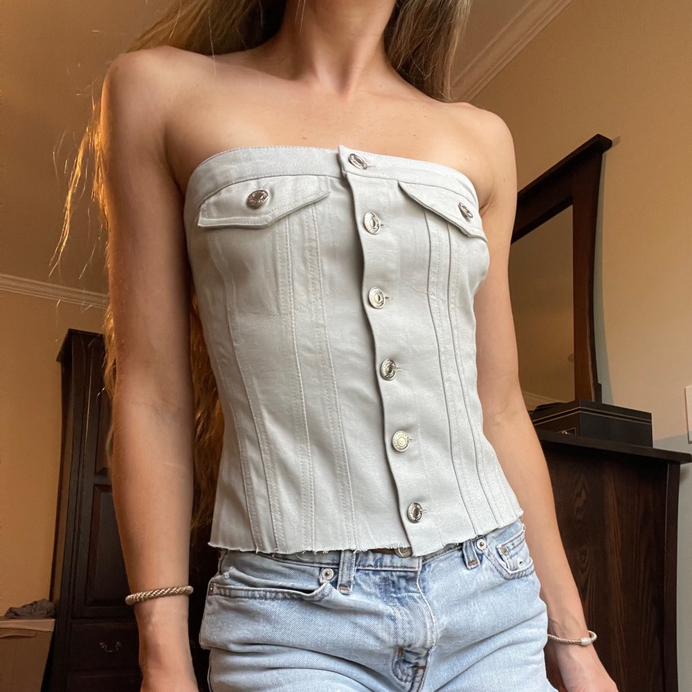 NWT Zara Jean button tube top